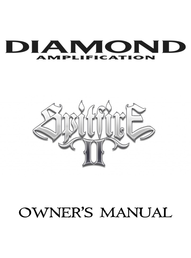 Diamond Amplification Spitfire II User manual Diamond Amplification Spitfire II User manual