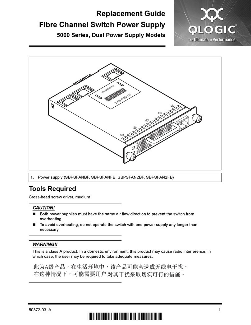 Qlogic SANbox 5000 Series Replacement guide