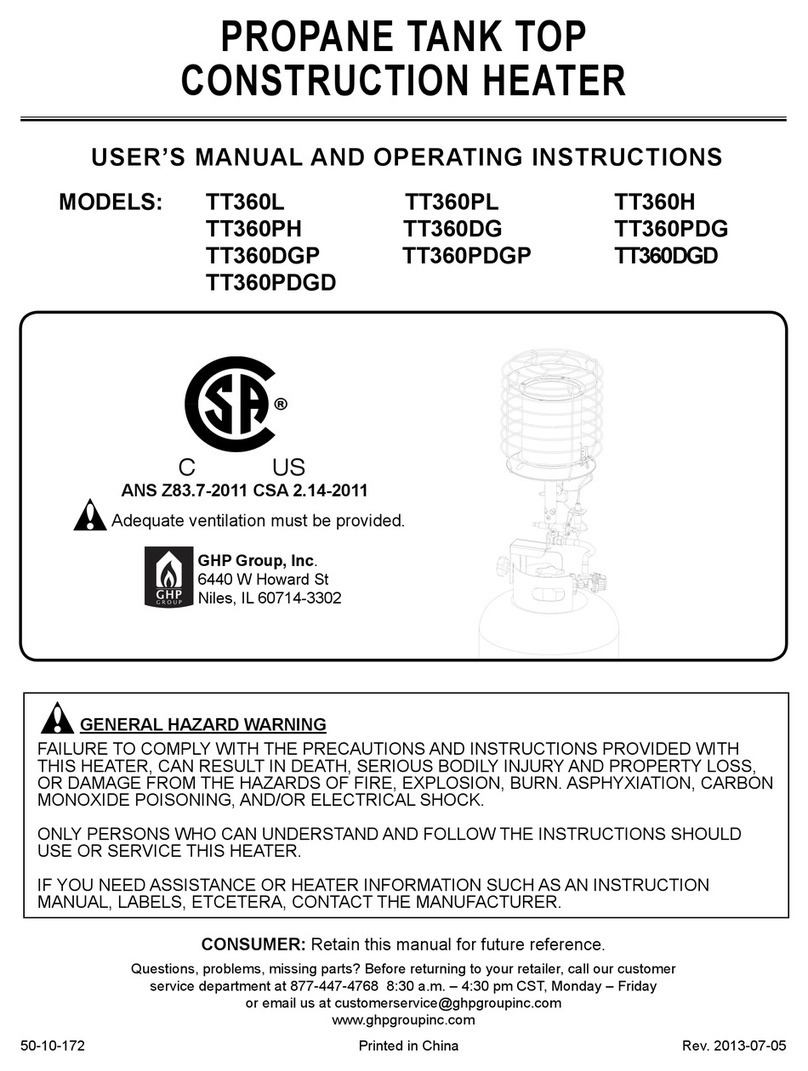 GHP Group TT360L User's manual and operating instructions