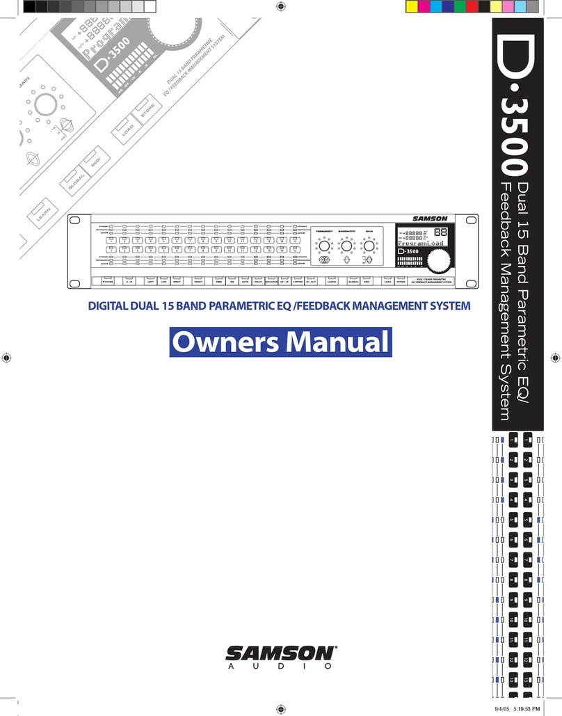 Samson D3500 owner's manual