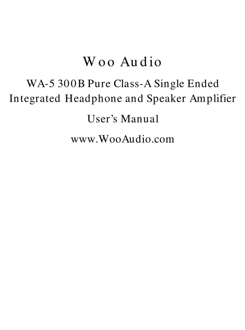 Woo Audio WA-5 300B User manual