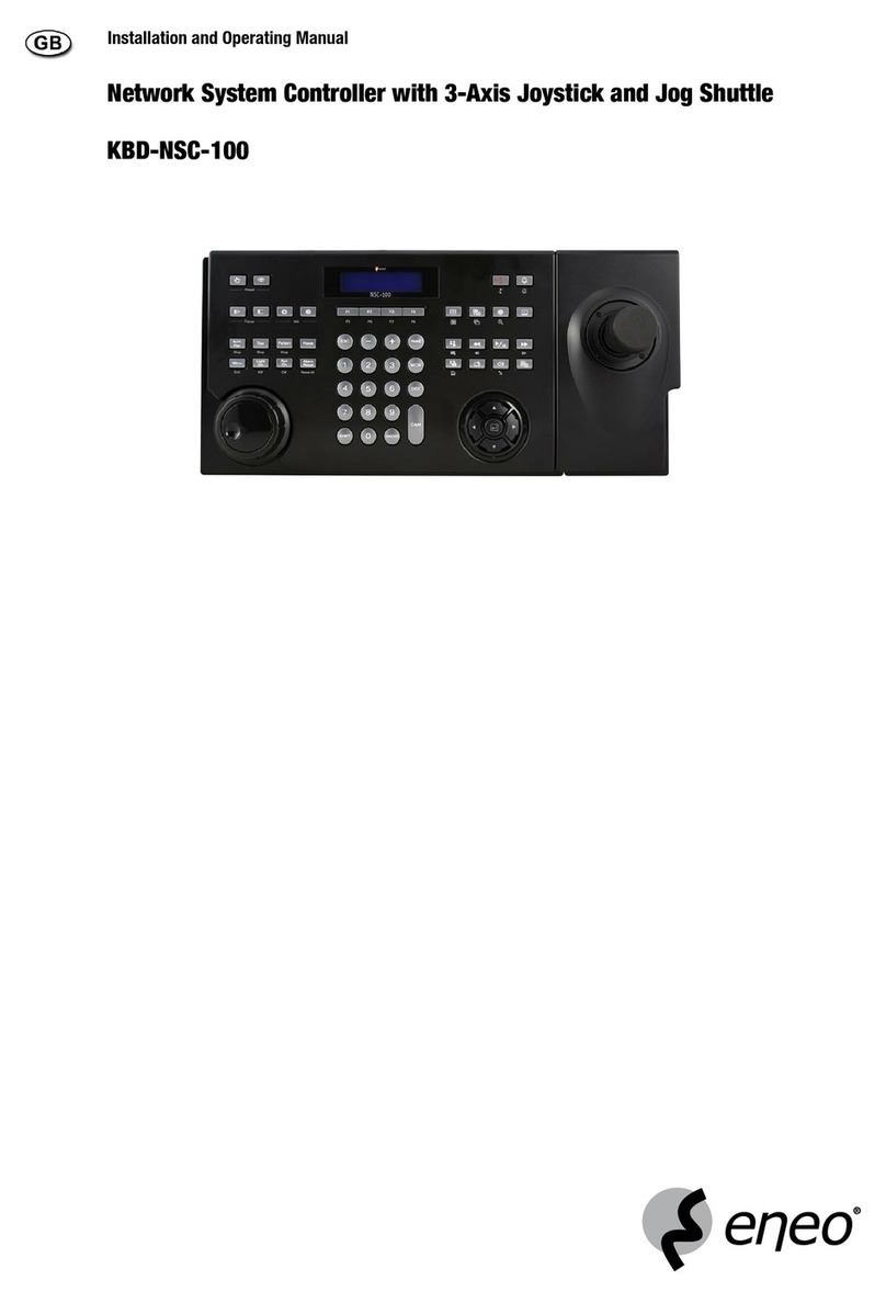 Eneo KBD-NSC-100 Installation and operating manual Eneo KBD-NSC-100 Installation and operating manual