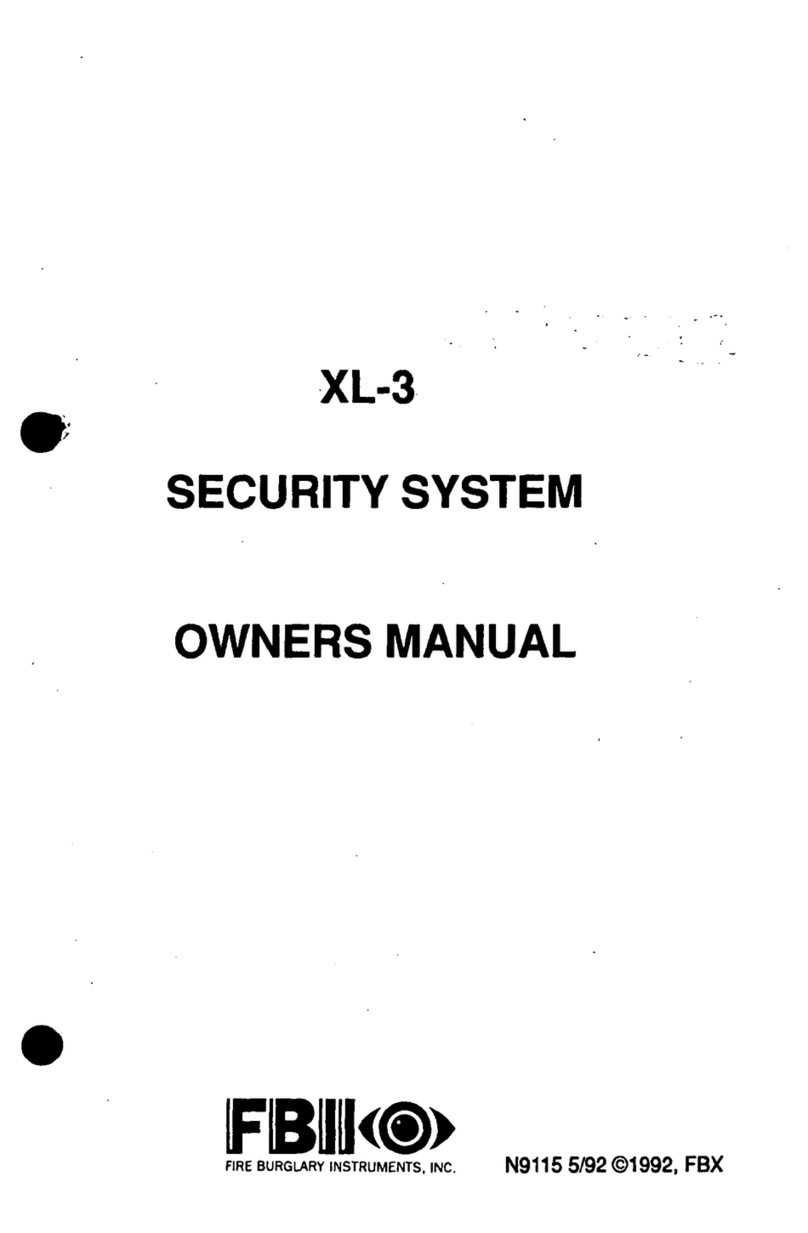 Fire Burglary Instruments XL-3 owner's manual