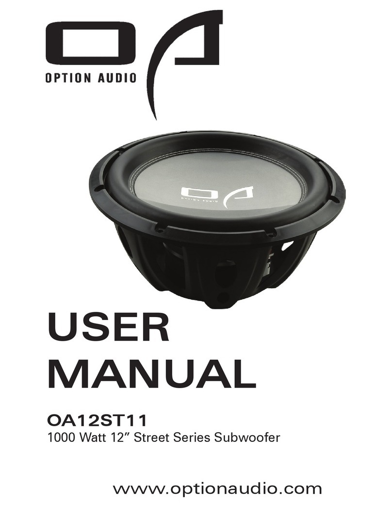 Option Audio OA12ST11 user manual