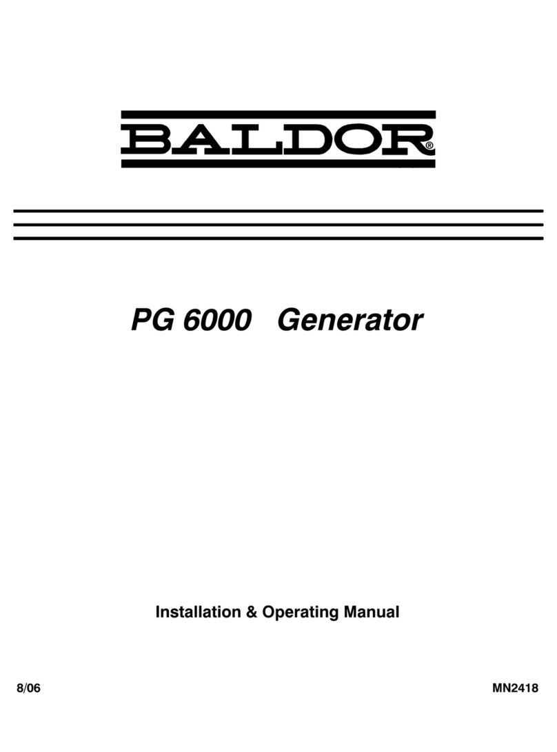 Baldor PG 6000 Installation instructions