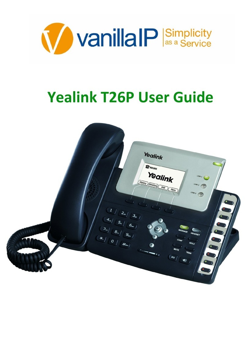 Yealink T26P user guide