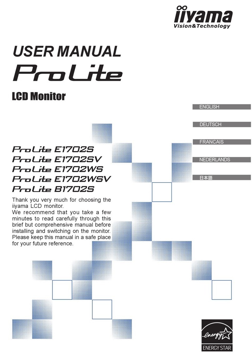 Iiyama ProLite E1702S User manual