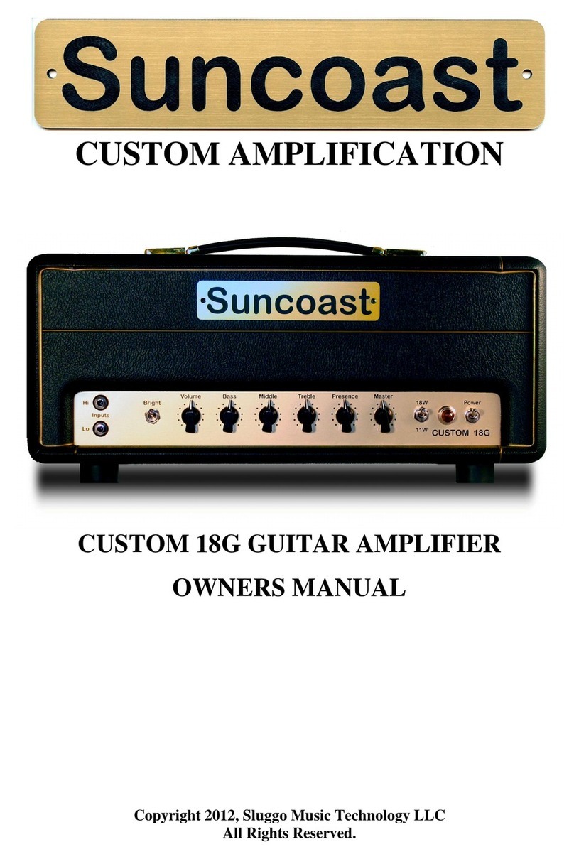 Sluggo Music Technology Suncoast owner's manual
