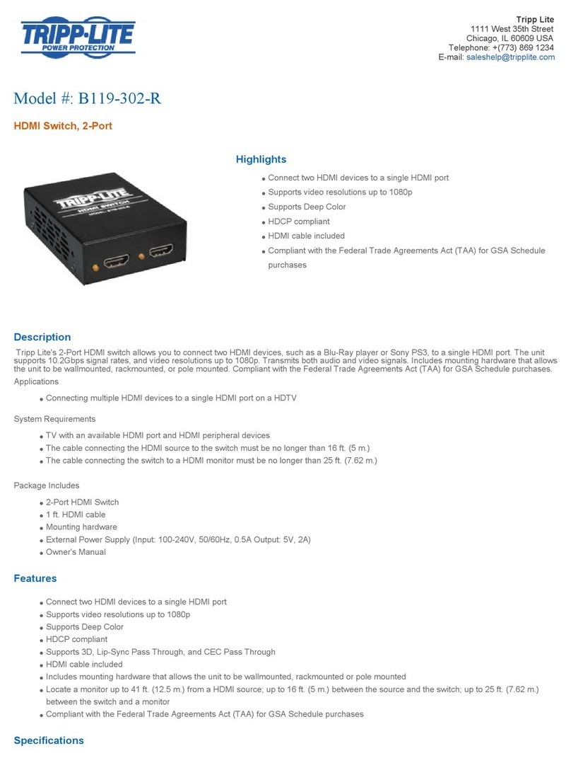 Tripp Lite B119-302-R User manual