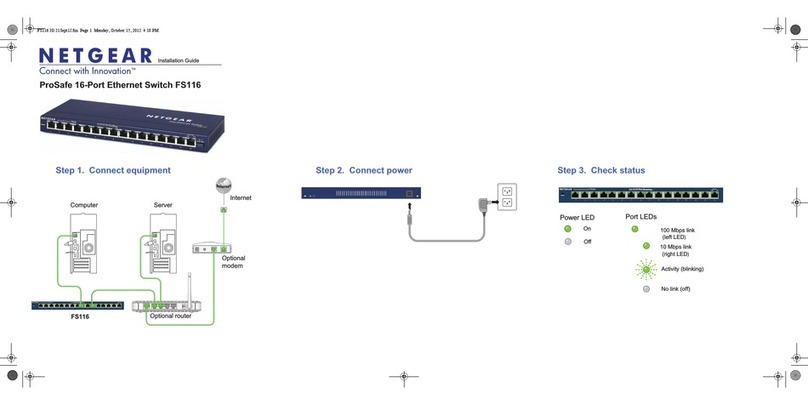 NETGEAR ProSafe FS116 User manual