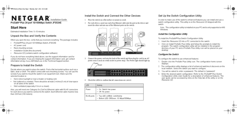 NETGEAR ProSafe Plus JFS524E User manual