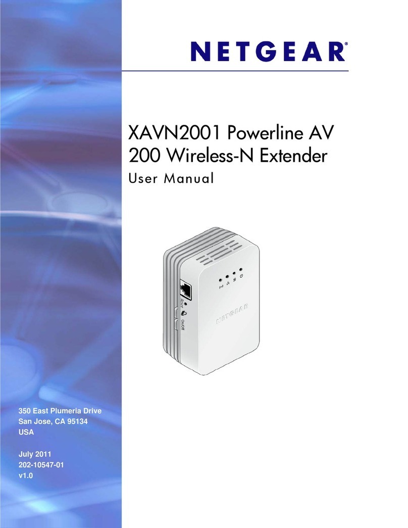 NETGEAR Powerline AV 200 XAVN2001 User manual