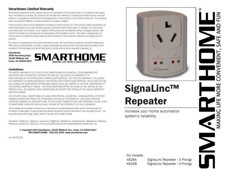 smart home SignaLinc manual