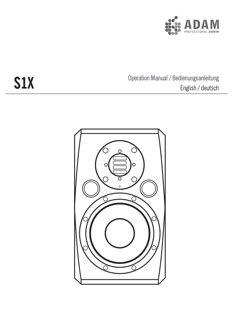 Adam S1X User manual