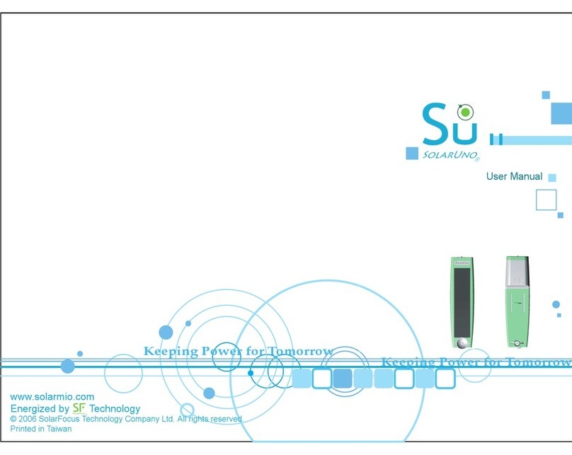 SolarFocus Technology SolarUno User manual