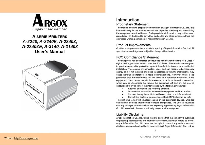 Argox A-2240 User manual