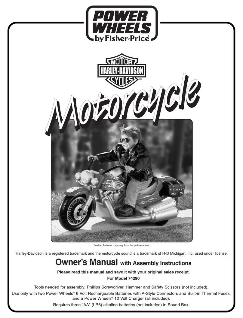 Power Wheels 74290 owner's manual