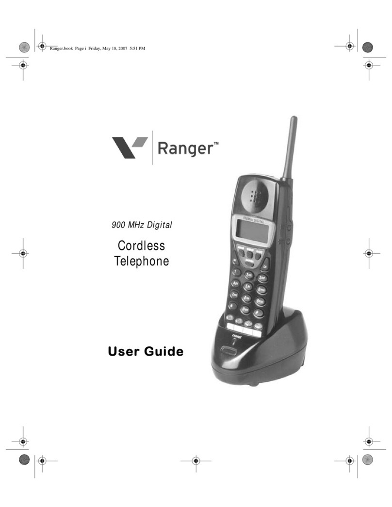 Vertical Cordless Telephone User manual