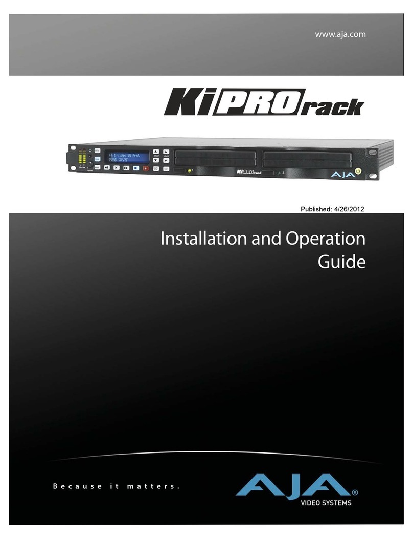 AJA KiProRack Installation and operation guide