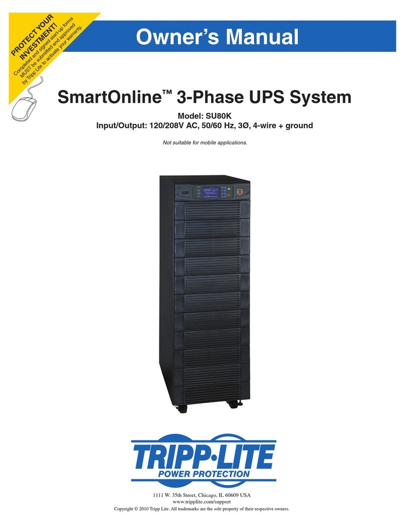 Tripp Lite SmartOnline SU80K User manual