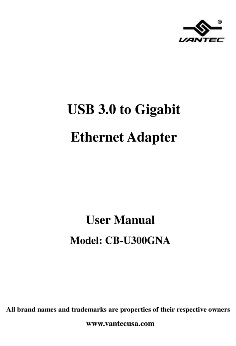 Vantec CB-U300GNA user manual