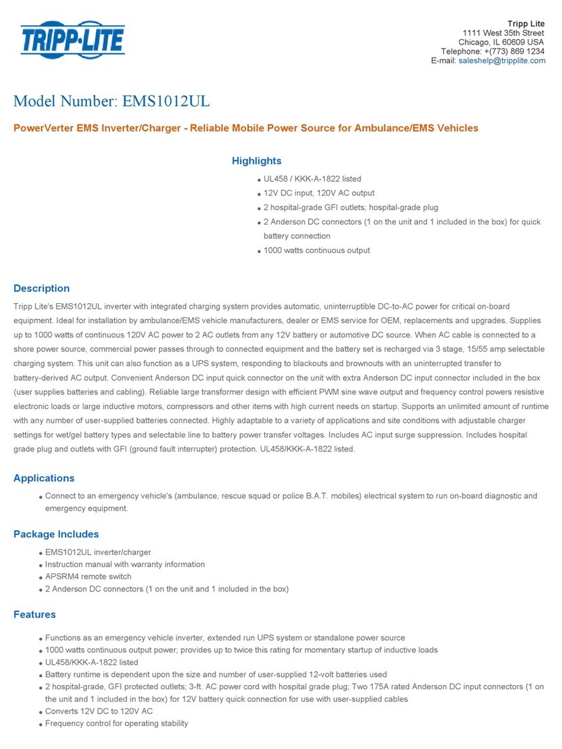 Tripp Lite EMS1012UL Features & specifications Tripp Lite EMS1012UL Features & specifications