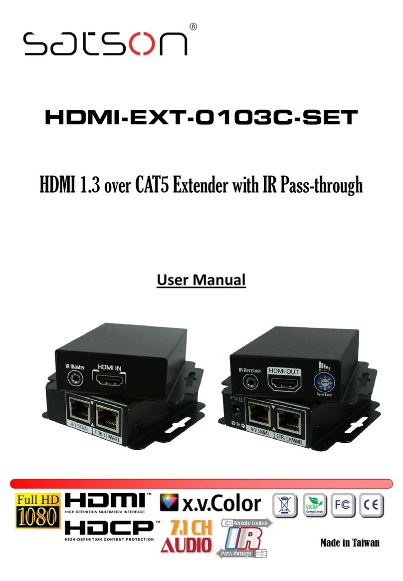 Satson HDMI-EXT-0103C-SET user manual
