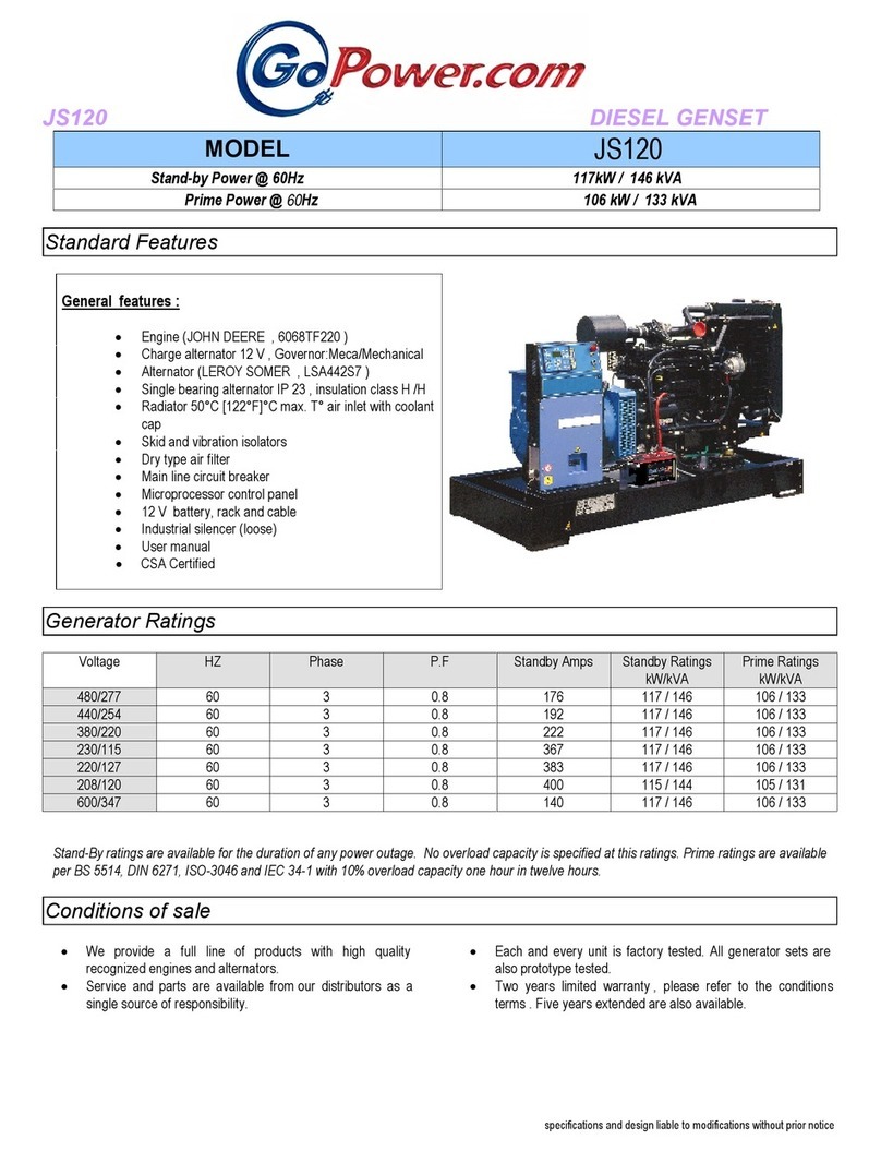 Go Power JS120 User manual
