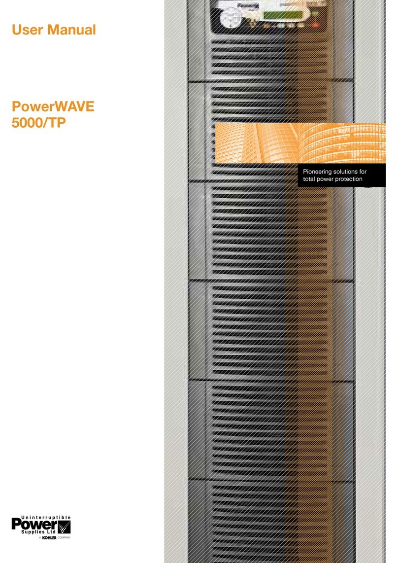 Uninterruptible Power Supplies PowerWAVE 5000TP user manual Uninterruptible Power Supplies PowerWAVE 5000TP user manual