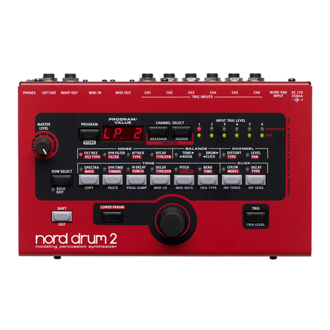 Clavia Nord Drum 2 user manual