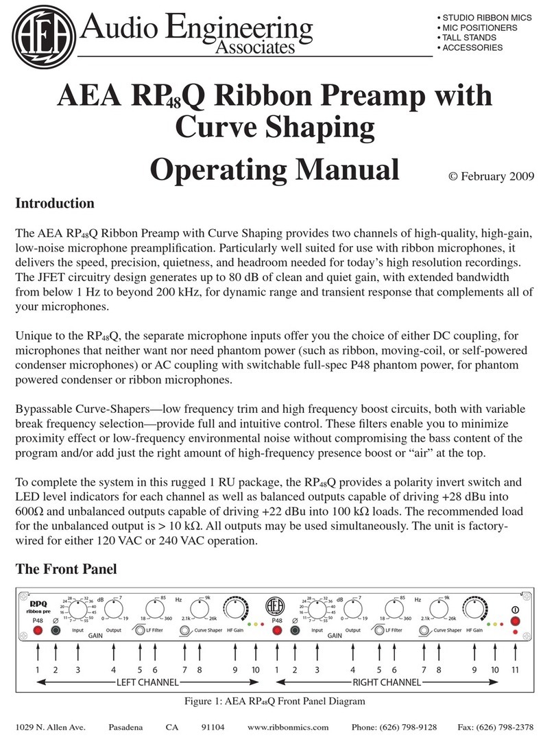 Audio Engineering Associates RP48Q operating manual