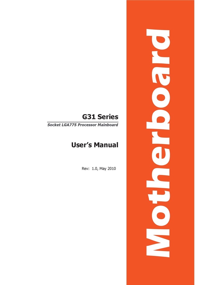 Intel G31 EXPRESS CHIPSET SPECIFICAT User manual