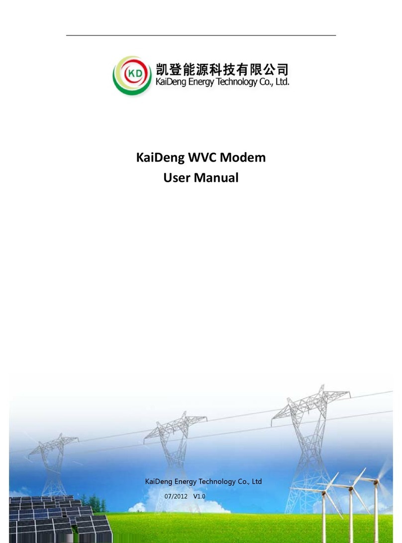 KaiDeng WVC Modem user manual