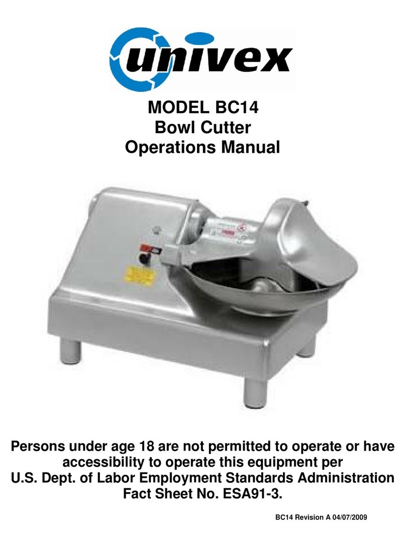 Univex BC14 Operation manual
