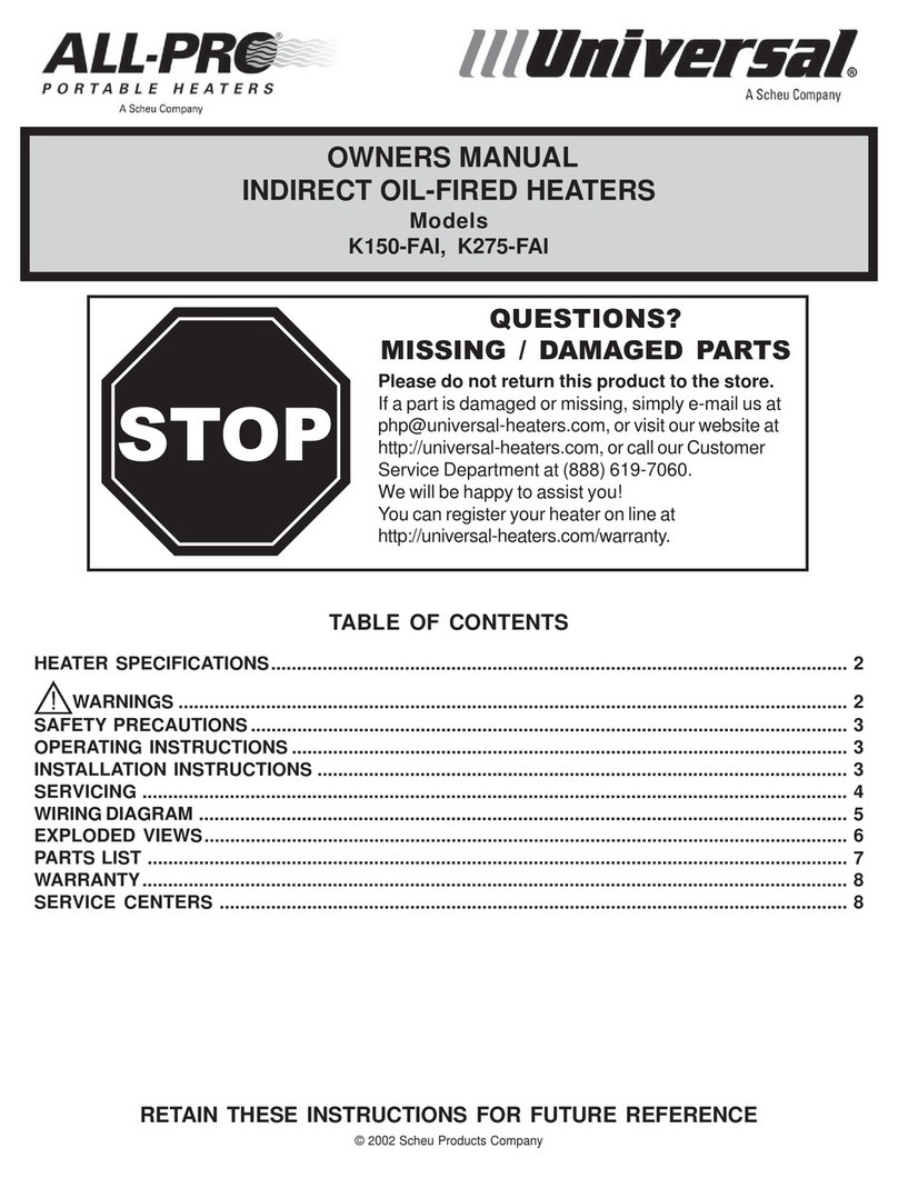 Universal K150-FAI owner's manual