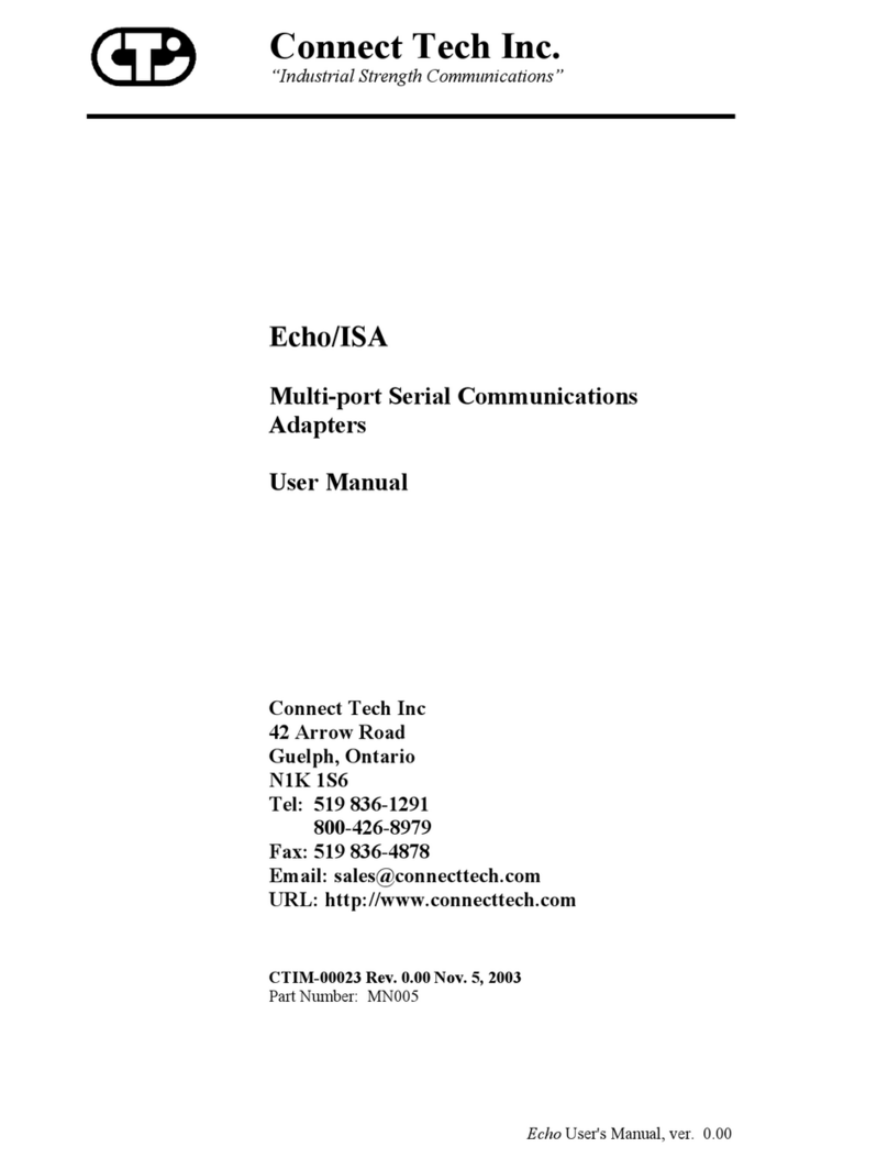 Connect Tech Echo/ISA User manual