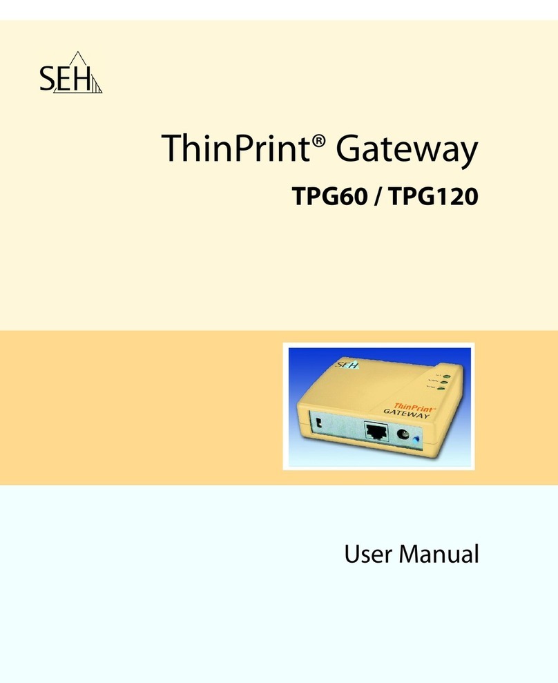SEH ThinPrint TPG60 user manual