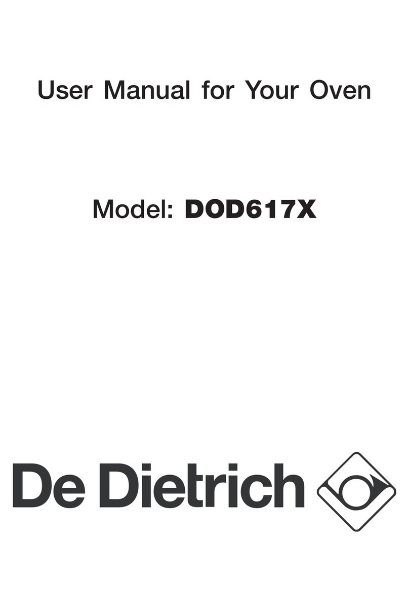 DeDietrich DOD617X User manual
