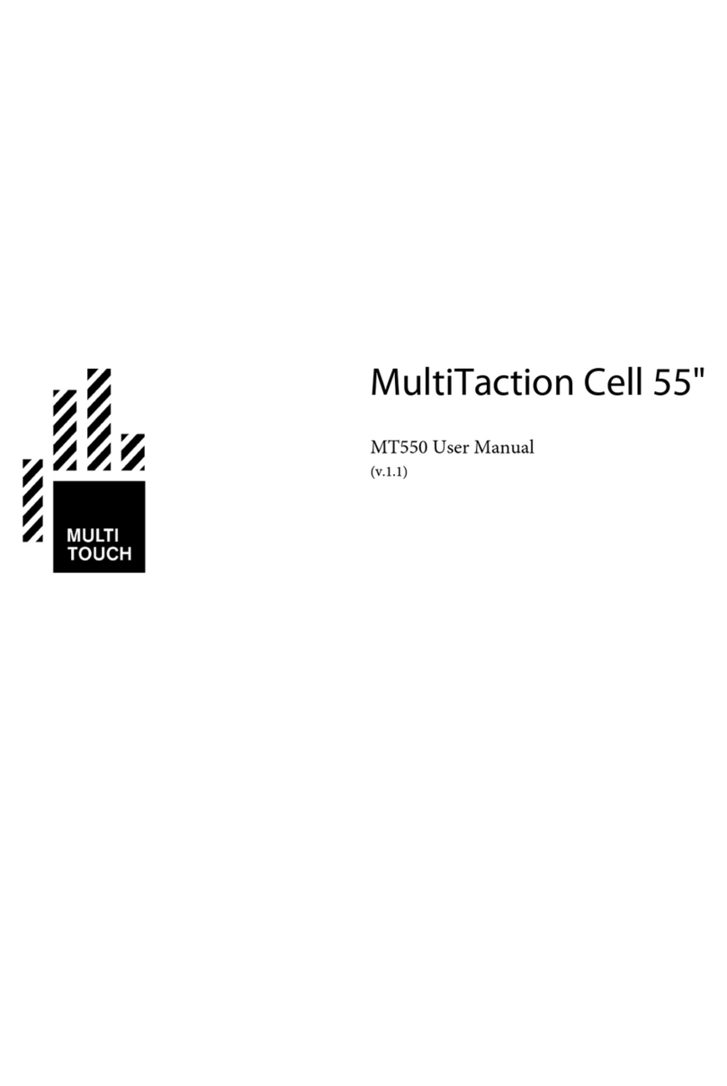 MultiTouch MultiTaction Cell MT550 user manual