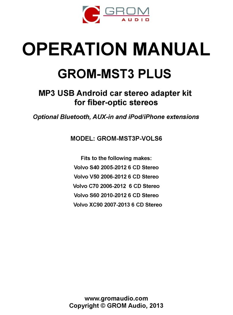 GROM Audio GROM-MST3 PLUS User manual