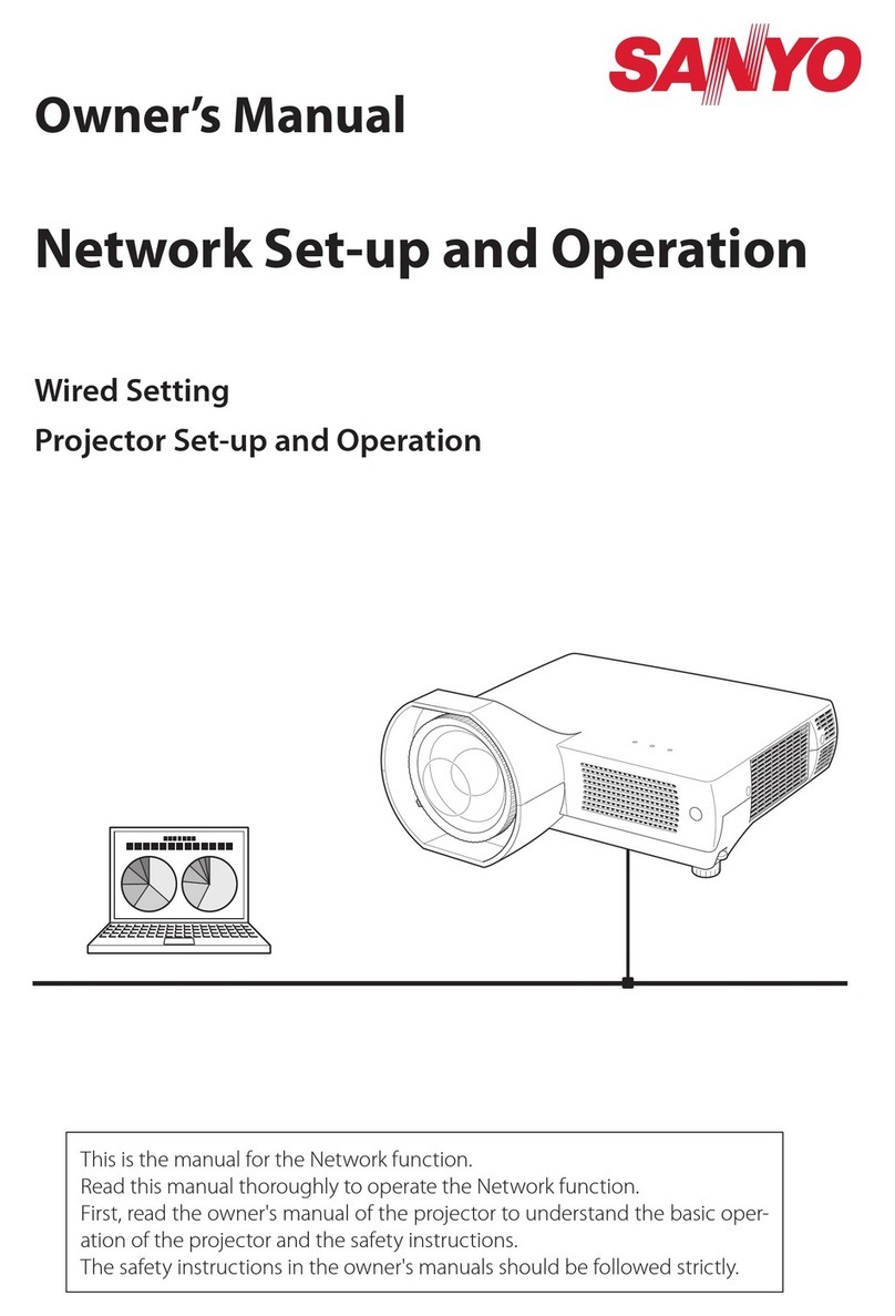 Sanyo PLC-WXL46 Installation and maintenance instructions Sanyo PLC-WXL46 Installation and maintenance instructions