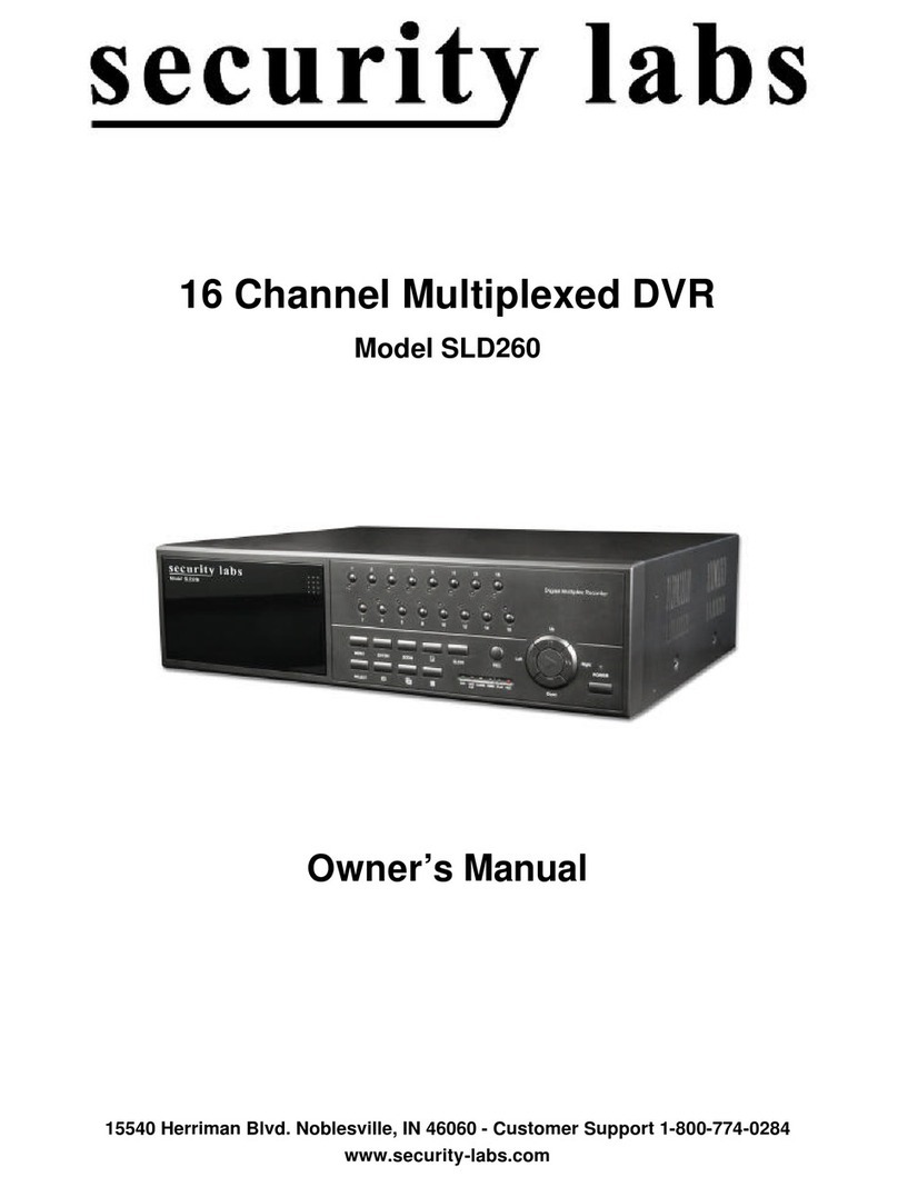 Security Labs SLD260 User manual Security Labs SLD260 User manual