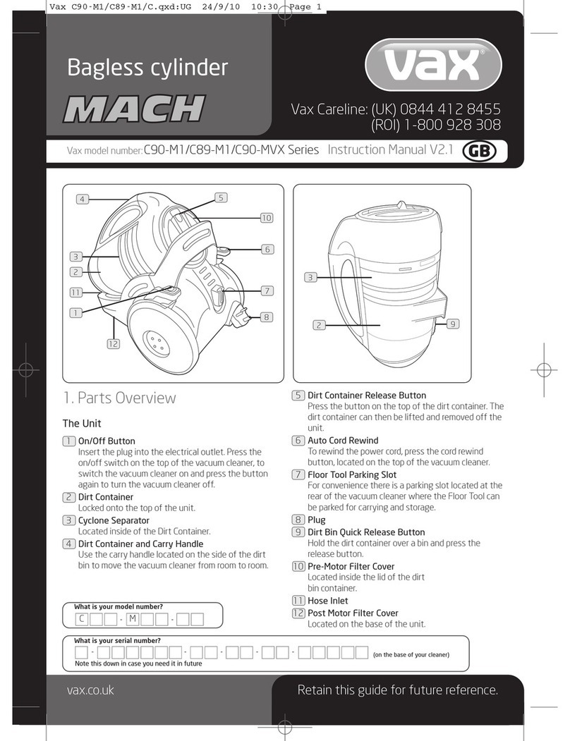 Vax C90-M1 Series User manual