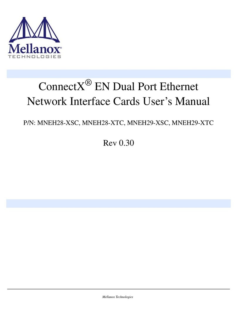 Mellanox Technologies ConnectX MNEH28-XSC user manual