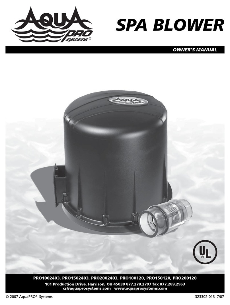 Aqua PRO PRO1002403 owner's manual