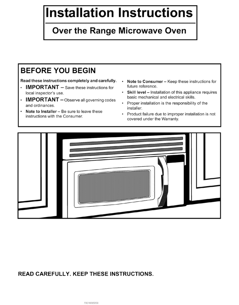 Electrolux E30MH65GSSA installation instructions