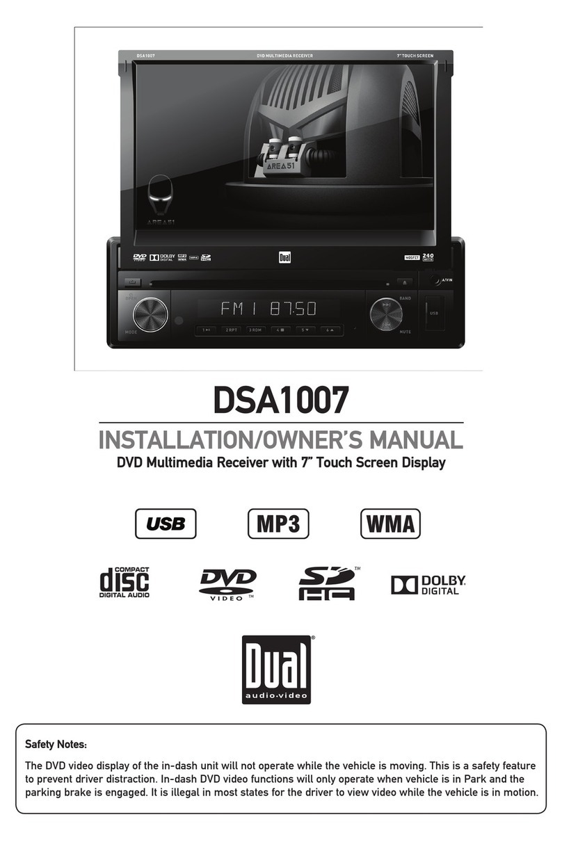 Dual DSA1007 Installation & owner's manual