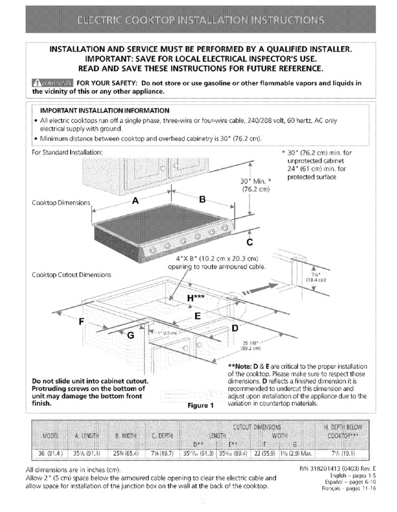 Electrolux E36EC75DSS1 User manual