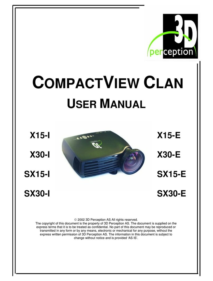 3D Perception COMPACTVIEW CLAN X15-I User manual