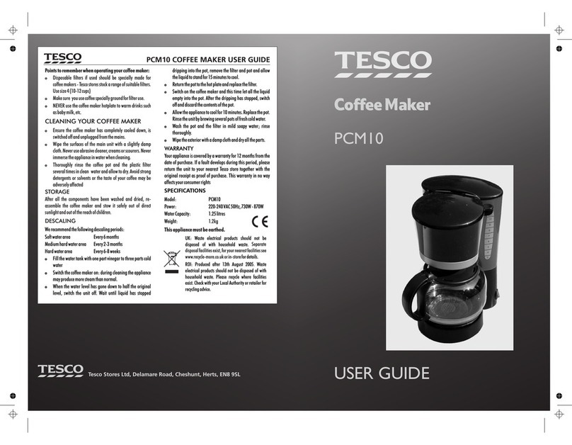 Tesco PCM10 User manual
